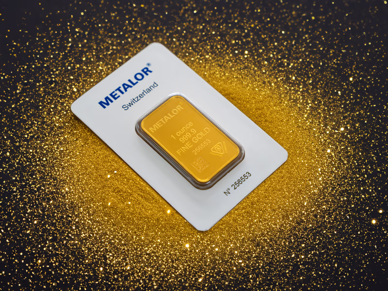 Metalor 1oz Gold Bar - 23rd March