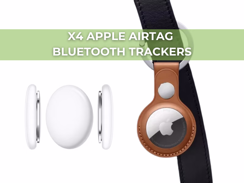 Apple AirTag Bluetooth Tracker - Pack of 4 - Auto Draw - 14th March