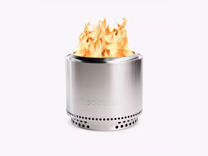 Solo Stove Bonfire 2.0 Stainless Steel Portable Smokeless Firepit & Stand - Choice Of Colour - Auto Draw - 13th May