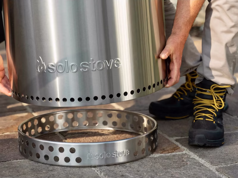 Solo Stove Bonfire 2.0 Stainless Steel Portable Smokeless Firepit & Stand - Choice Of Colour - Auto Draw - 28th October