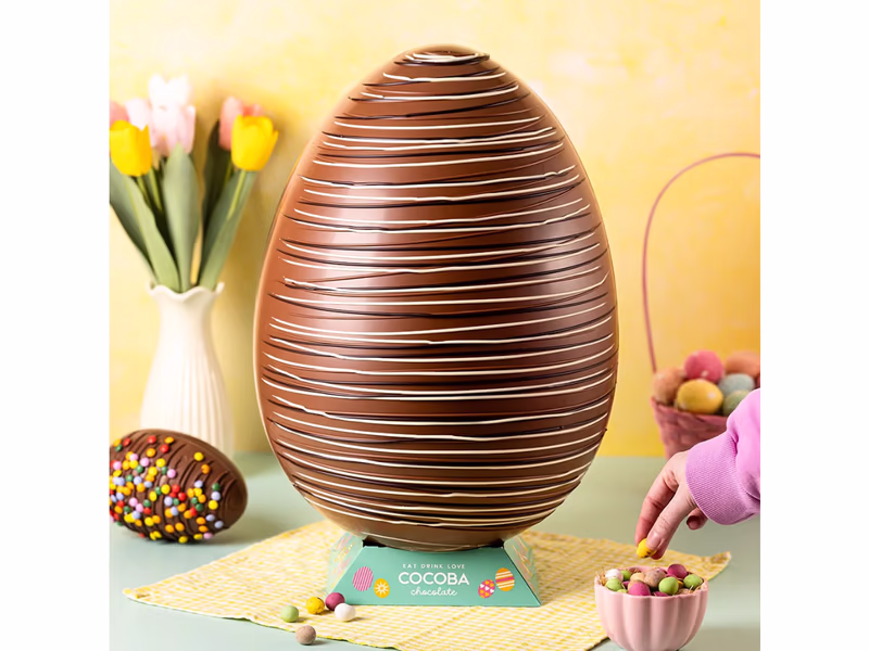 Giant Milk Chocolate Easter Egg, 4kg - Auto Draw - 29th March
