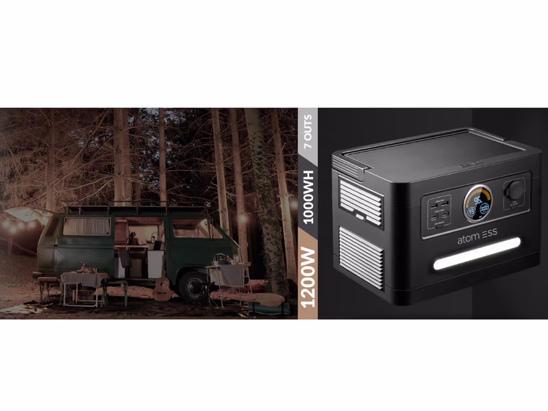 Atom Boost 1200W Portable Power Station - Auto Draw - 25th October