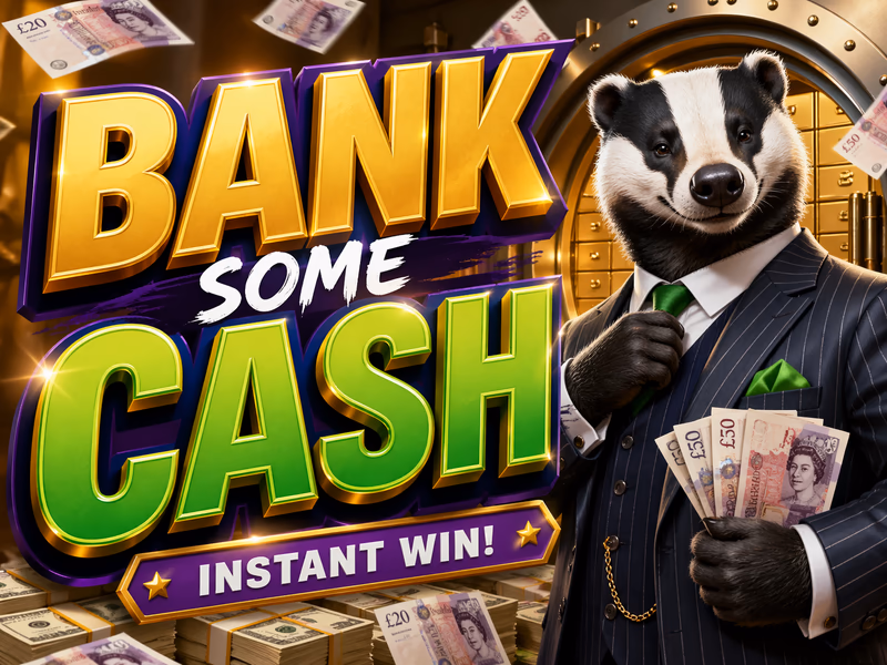 Bank some Cash with £500 Cash end prize - 5674 Aspire Instant Prizes Available - 6th May