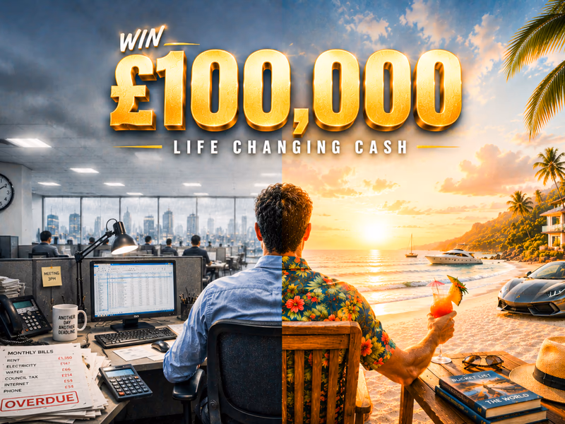 £100k Cash  - Life Changing Tax Free Cash - 29th June