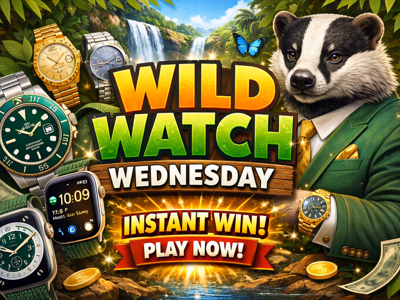 Wild Watch Wednesday - 19043 Aspire Instant Prizes Available - 18th March