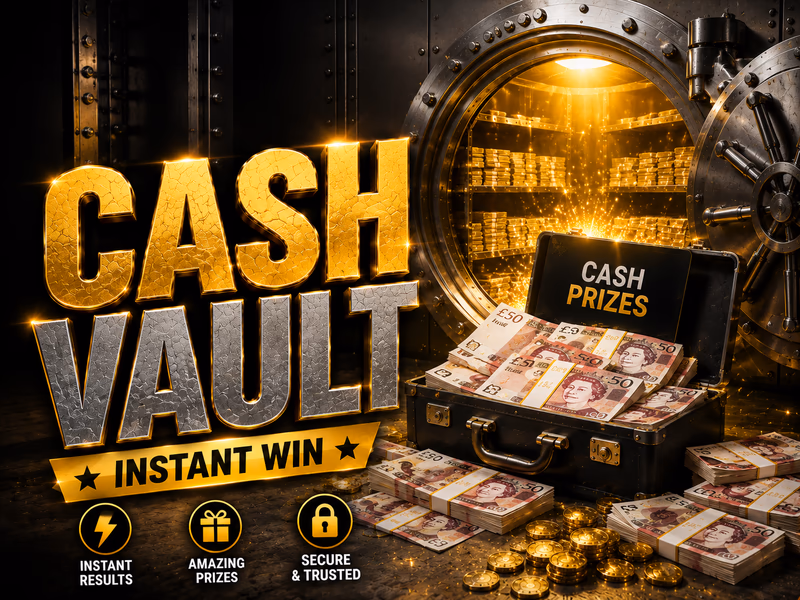 The Cash Vault with £500 Cash End Prize - 12696 Aspire Instant Prizes Available - 20th May