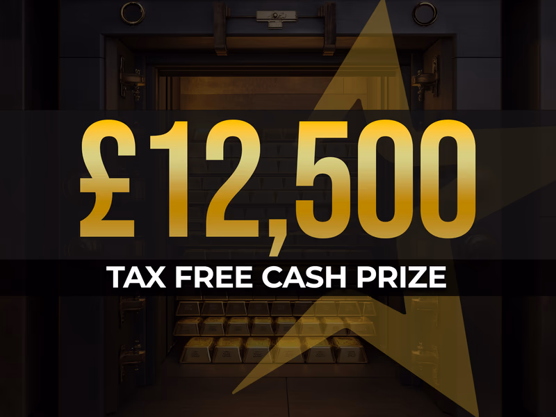 £12,500 Cash - Auto Draw - 29th March