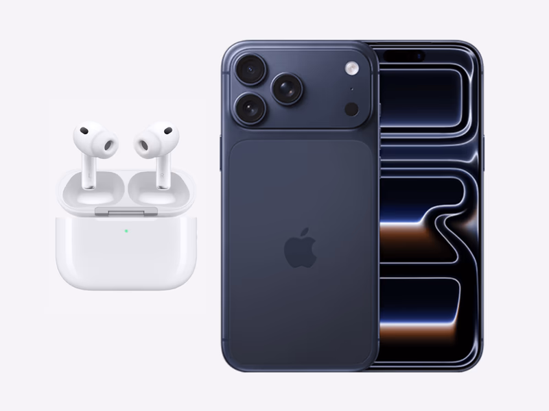 Apple iPhone 17 Pro Max - 2TB - Deep Blue - Plus AirPods Pro 3 - 17th April