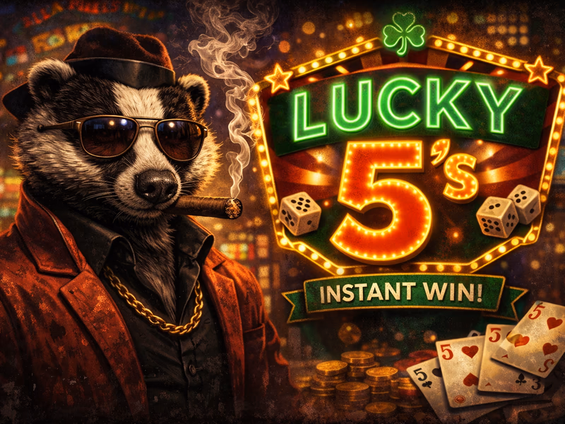 Lucky 5's cash and vouchers with £500 Cash end prize - 13057 Aspire Instant Prizes Available - 22nd April