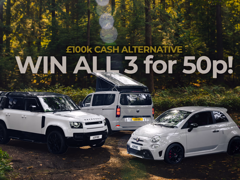 Family Freedom Package - VW T7 Camper - Defender 110 - Abarth 595 Esseesse - £100k Cash Alternative - 2nd November