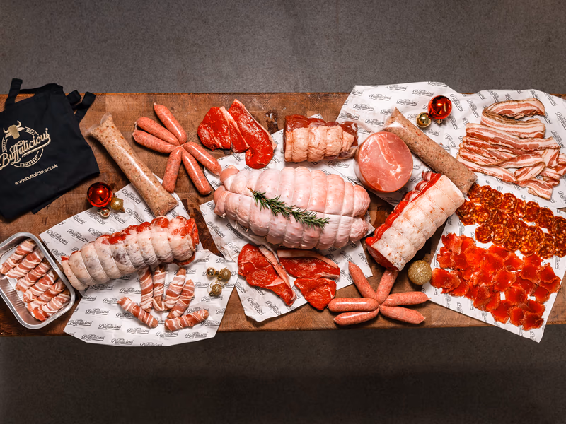 Massive Luxury Buffalicious Christmas Hamper from West Country Water Buffalo Farm - Auto Draw - 8th November