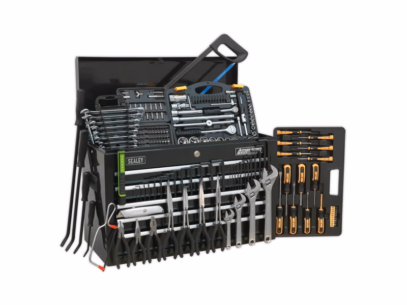 Sealey Topchest 5 Drawer with Ball Bearing Slides & 230pc Tool Kit - Auto Draw - 13th June