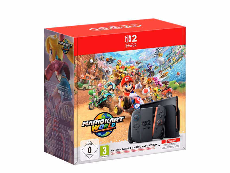 Nintendo Switch 2 Mario Kart World Bundle - Auto Draw - 22nd October
