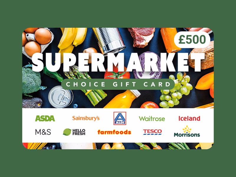 £500 Supermarket Gift Card - Auto Draw - 29th October