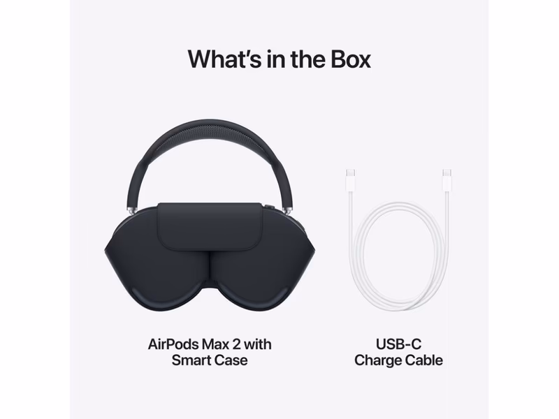 Apple AirPods Max 2 Wireless Bluetooth Noise-Cancelling Headphones - Choice of Colour - Auto Draw - 10th June