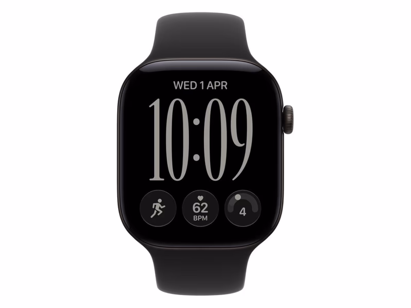 Apple Watch Series 12 - 46 mm Black Aluminium Case with Black Sport Band - S/M - 30th October