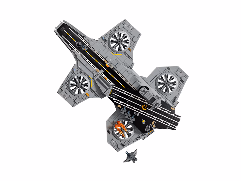 Lego S.H.I.E.L.D. Helicarrier - Auto Draw - 7th June
