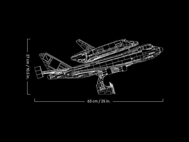 Lego Shuttle Carrier Aircraft - Auto Draw - 22nd April