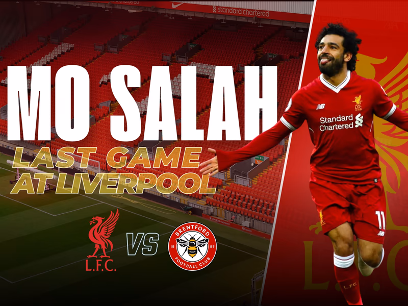 Mo Salah's Final Farewell - Liverpool v Brentford - 24th May 2026 - Code Lounge Package & Overnight Stay - Auto Draw - 19th May