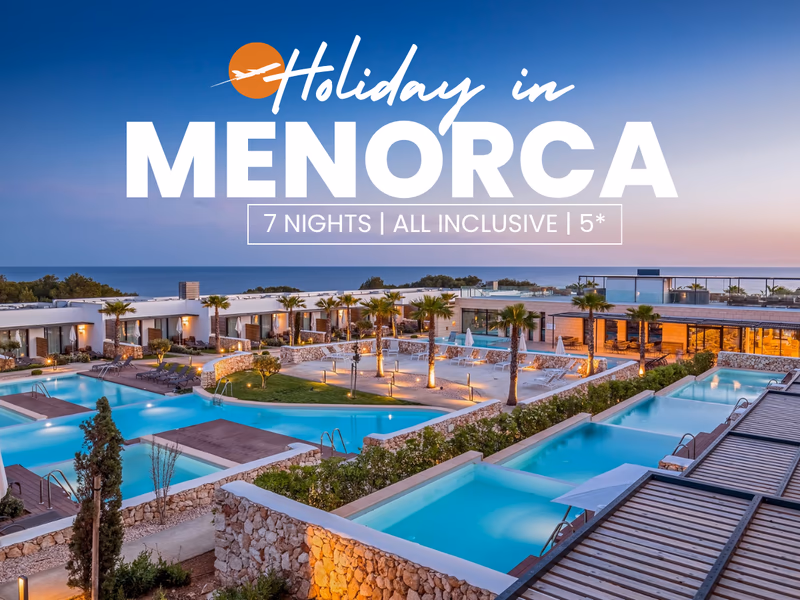 Menorca 5* All-Inclusive Luxury Holiday - Auto Draw - 23rd April