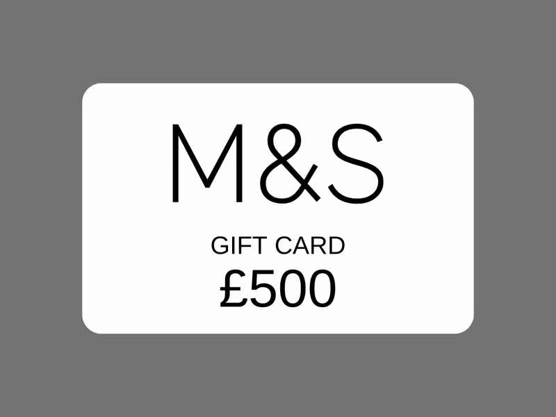 £500 M&S Gift Card - Auto Draw - 2nd April