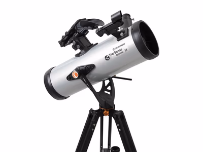Celestron StarSense Explorer LT 114AZ Newtonian Reflector Telescope with Smartphone Adapter & X-Cel LX 2x Barlow Lens - 