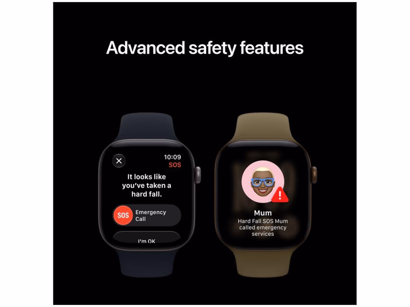 Apple Watch Series 12 - 46 mm Black Aluminium Case with Black Sport Band - S/M - 30th October