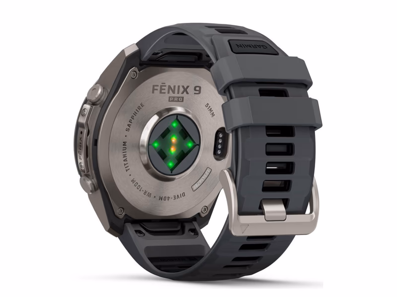 Garmin Fenix 9 Pro Smart Watch - Titanium with Graphite & Black Silicone Band - 51 mm - Auto Draw - 7th November