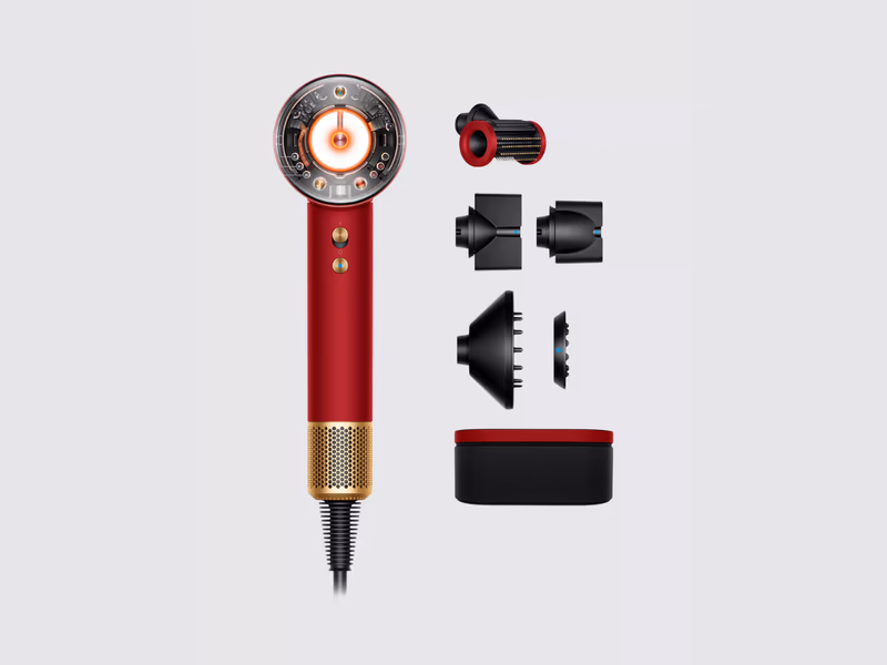 Dyson Supersonic Nural™ Straight+Wavy Hair Dryer, Red Velvet - Auto Draw - 16th April
