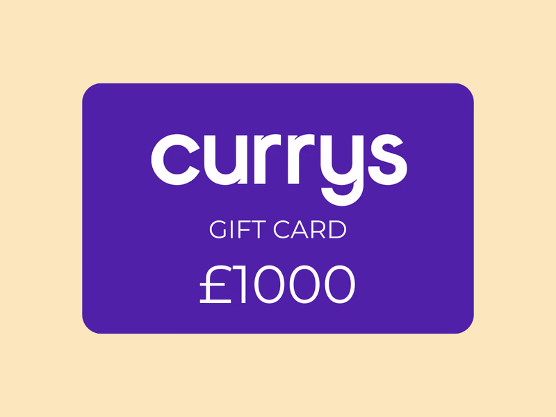 £1000 Currys Gift Card - Auto Draw - 17th June