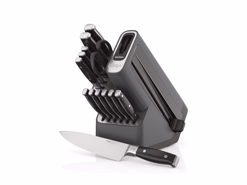 Ninja Foodi StaySharp Knife Block with Integrated Sharpener – Deluxe 14-Piece Set K32014EUUK - Auto Draw - 18th March
