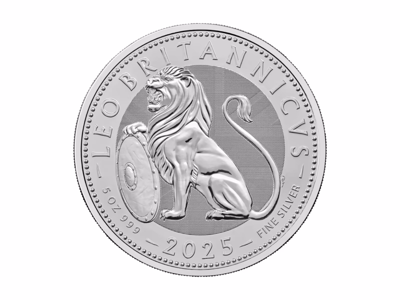 2025 The British Lion 5oz Silver Coin - Auto Draw - 3rd May