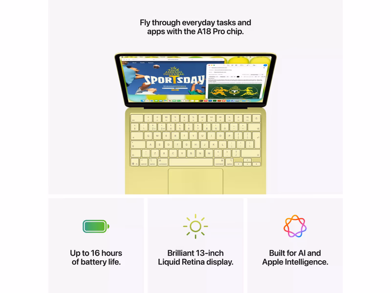 Apple MacBook Neo 13” (2026) A18 Pro, 256 GB SSD - Choice of Colour - Auto Draw - 18th April