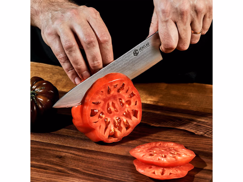 HexClad 6 pc Japanese Damascus Steel Knife Set with Magnetic Knife Block - Auto Draw - 31st October